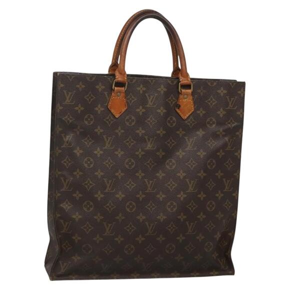 LOUIS VUITTON Monogram Sac Plat Hand Bag M51140 - Picture 1 of 12